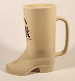Vintage 1986 The Walt Disney Company Disneyland Golden Horseshoe Cowboy Boot Shaped 6" Plastic Mug Cup