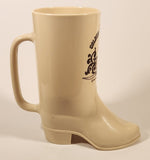 Vintage 1986 The Walt Disney Company Disneyland Golden Horseshoe Cowboy Boot Shaped 6" Plastic Mug Cup