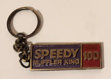 Vintage Speedy Muffler King Sault Ste Marie 100th Store December 1980 Metal Keychain