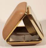 Vintage Westclox Home N Away Japan Brown Cased Travel Pocket Wind-Up Alarm Clock