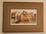 Linda Jane Smith "Curious Kittens" The Fishers 13" x 17" Framed Art Print