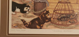 Linda Jane Smith "Curious Kittens" The Fishers 13" x 17" Framed Art Print