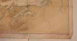 Vintage 1970 Canadian Hydro Graphic Service Masset Sound And Inlet British Columbia 29" x 42" Paper Map