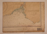 Vintage 1970 Canadian Hydro Graphic Service Masset Sound And Inlet British Columbia 29" x 42" Paper Map