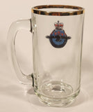 Vintage RCAF Royal Canadian Air Force Association Gold Rimmed 5 1/2" Tall Glass Beer Mug