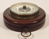 Vintage 5" Diameter Wooden Cased Weather Barometer Made in Western Germany