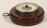 Vintage 5" Diameter Wooden Cased Weather Barometer Made in Western Germany