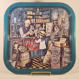 Vintage Giftcharm General Merchant Sweets Shop Fry's Cocoa Pears Soap Oxo 11 3/4" x 16 1/2" Metal Beverage Serving Tray