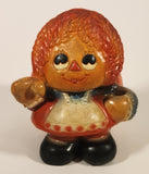 Vintage 1977 Mylo Creations Raggedy Ann 5 3/4" Hand Painted Chalkware Figurine Holder