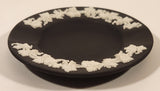 Vintage Wedgwood Jasperware Black with White Design 3 1/2" Ashtray