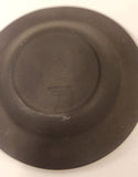 Vintage Wedgwood Jasperware Black with White Design 4 1/4" Ashtray