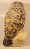 1989 Selective Arts & Crafts Unique Life Like Ornaments Peter & Jane Snowy Owl Soft Felt Like 9 1/2" Heavy Chalkware Wildlife Sculpture