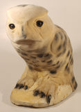 1989 Selective Arts & Crafts Unique Life Like Ornaments Peter & Jane Snowy Owl Soft Felt Like 9 1/2" Heavy Chalkware Wildlife Sculpture