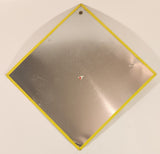 Bear Crossing Canada Black Bear Yellow Diamond 9 1/2" x 9 1/2" Tin Metal Sign