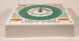 Vintage Phinney Walker Electro-cell Steins and Holly White and Green 8" x 8" Plastic Wall Clock