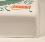 Vintage Phinney Walker Electro-cell Steins and Holly White and Green 8" x 8" Plastic Wall Clock