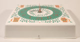 Vintage Phinney Walker Electro-cell Steins and Holly White and Green 8" x 8" Plastic Wall Clock