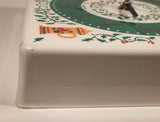 Vintage Phinney Walker Electro-cell Steins and Holly White and Green 8" x 8" Plastic Wall Clock