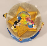 2001 Hallmark Disney Walt's 100th Birthday Mickey Minnie Pinocchio Cinderella Tinkerbell 6 3/4" Tall Musical Resin Snow Globe New in Box