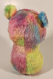 TY Silk Rodney Hamster Pink Green Blue Rainbow 6" Stuffed Plush Toy