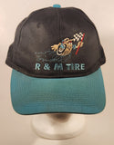R & M Tire Black And Teal Snapback Trucker Cap Hat