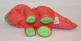 1992 Fisher Price Puffalump Dino Roars Pink Dinosaur 18" Stuffed Plush Toy
