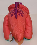 1992 Fisher Price Puffalump Dino Roars Pink Dinosaur 18" Stuffed Plush Toy