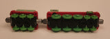 2009 Mattel Gullane Thomas The Train & Friends Take n Play #3 Henry With Henry's Tender Coal Car Green Magnetic Die Cast Toy Vehicle Set T0200