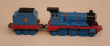 2012 Mattel Gullane Thomas The Train & Friends #4 Gordon with Coal Car Blue Magnetic Die Cast Toy Vehicle Set R9036