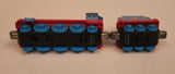 2012 Mattel Gullane Thomas The Train & Friends #4 Gordon with Coal Car Blue Magnetic Die Cast Toy Vehicle Set R9036