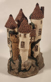 Knight Quartz Castle Shaped 6 3/4" Resin Desk Clock