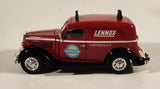 2003 Crown Premiums Lennox "A Better Place" Healthy Climate Solutions 1935 Ford Sedan Delivery Truck Red Die Cast Toy Car Vehicle Coin Bank with Key No Ladder