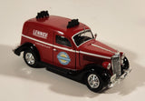 2003 Crown Premiums Lennox "A Better Place" Healthy Climate Solutions 1935 Ford Sedan Delivery Truck Red Die Cast Toy Car Vehicle Coin Bank with Key No Ladder