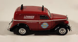 2003 Crown Premiums Lennox "A Better Place" Healthy Climate Solutions 1935 Ford Sedan Delivery Truck Red Die Cast Toy Car Vehicle Coin Bank with Key No Ladder