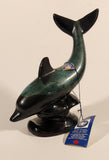 Vintage Blue Mountain Pottery 8" Tall Dolphin Animal Figurine Ornament