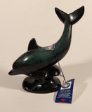 Vintage Blue Mountain Pottery 8" Tall Dolphin Animal Figurine Ornament