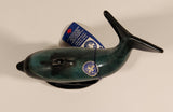 Vintage Blue Mountain Pottery 8" Tall Dolphin Animal Figurine Ornament