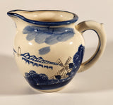 Vintage Delft Blue Dutch Windmill Themed 5" Pitcher Jug