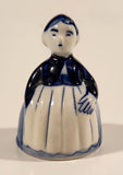 Vintage E.H. Delft Blue Dutch Girl 2 3/8" Miniature Bell Ornament
