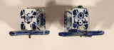 Delft Blue Windmill 3" Porcelain Salt and Pepper Shakers Set of 2