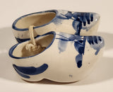 Delft Blue Holland Windmill Decor 2" Long Ceramic Clog Shoes Set