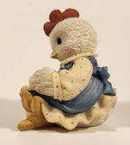 1995 Enesco Mary's Hen House "Don't Count Your Chickens Until They're Hatched" 2 3/4" Resin Figurine