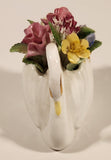 Royal Adderley White Swan 3" Bone China Floral