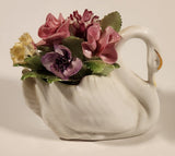 Royal Adderley White Swan 3" Bone China Floral