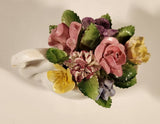 Royal Adderley White Swan 3" Bone China Floral