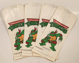 1990 Mirage Studios TMNT Teenage Mutant Ninja Turtles Raphael Paper Lunch Bag Set of 4