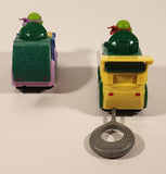 2023 Viacom TMNT Teenage Mutant Ninja Turtles Rad Rip Racers Raphael and Donatello Plastic Toy Vehicles Set of 2 with One Rip Cord