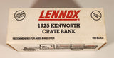 1993 ERTL Lennox 1925 Kenworth Crate Truck Red and White 1/25 Scale Die Cast Toy Car Vehicle Coin Bank New in Box