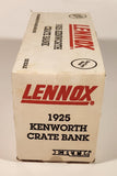 1993 ERTL Lennox 1925 Kenworth Crate Truck Red and White 1/25 Scale Die Cast Toy Car Vehicle Coin Bank New in Box