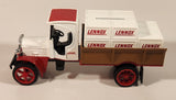 1993 ERTL Lennox 1925 Kenworth Crate Truck Red and White 1/25 Scale Die Cast Toy Car Vehicle Coin Bank New in Box